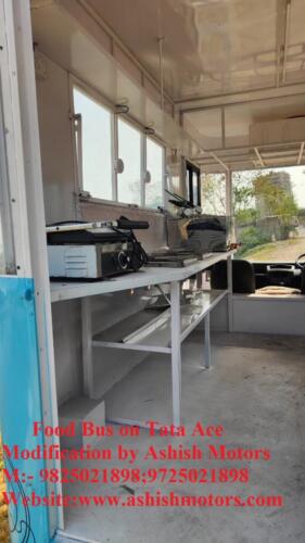 Food Bus on Tata Ace Made by Ashish Motors